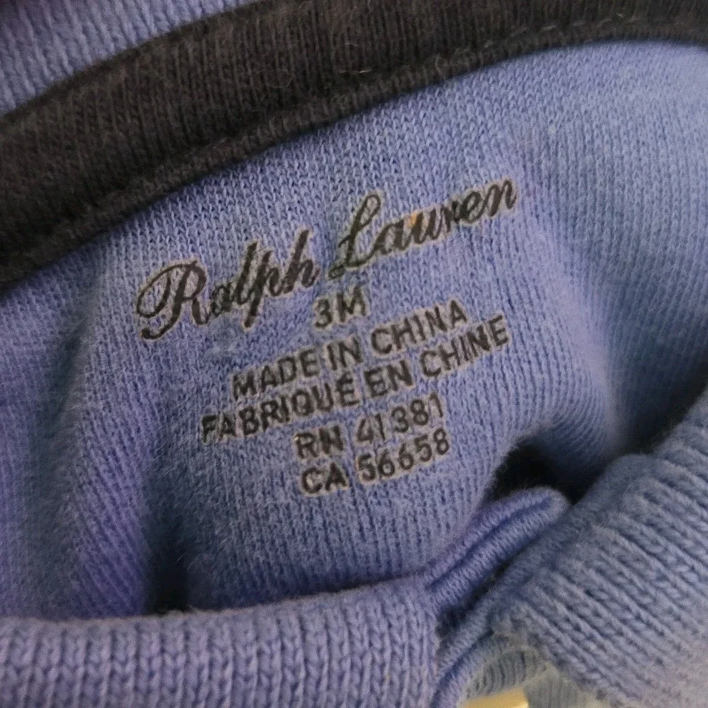 Ralph Lauren Baby Boy Clothing Lot 5 Piece‎ Set Sweaters 9M, Top & Short 3M